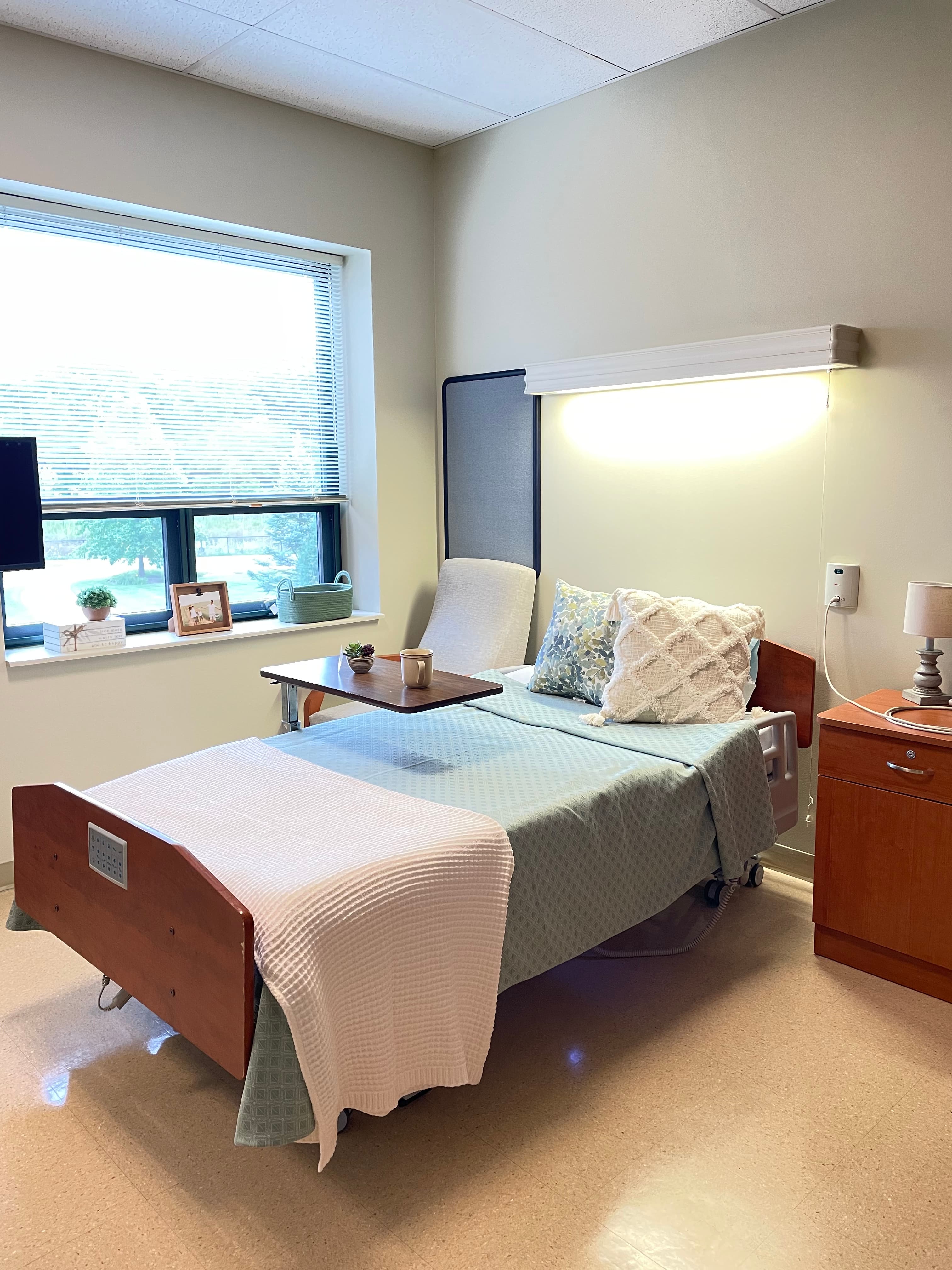 Residents in comfortable common area